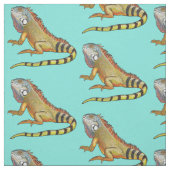 Grüne Leguane Stoff (Muster)