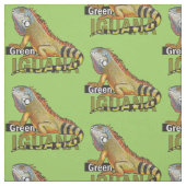 Grüne Leguane Stoff (Muster)