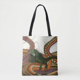 Grüne Leguane Tasche