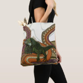 Grüne Leguane Tasche (Von Nahem)