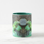 Grüne Leguane Tasse (Zentrum)
