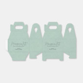 Grüne Leinen Einfaches Script Hangover Erholung Ki Geschenkschachtel (Ungefaltet)