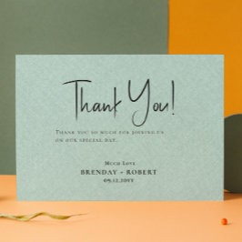 Grüne Leinen Einfaches Skript Willkommen Danke Kar