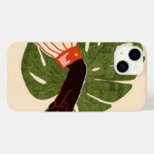 Grüne Leinwand, roter Akzent Case-Mate iPhone Hülle (Rückseite (Horizontal))