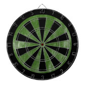 Grüne Leinwandtextur Dartscheibe (vorne)