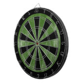Grüne Leinwandtextur Dartscheibe (Vorderseite rechts)