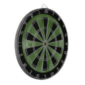 Grüne Leinwandtextur Dartscheibe (Vorderseite Links)