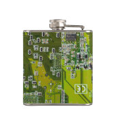 Grüne Leiterkarte der gedruckten Leiterplatte 2 Flachmann (Rückseite)