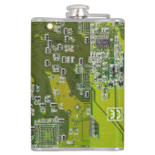 Grüne Leiterkarte der gedruckten Leiterplatte 2 Flachmann (Rückseite)