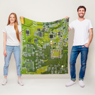 Grüne Leiterkarte der gedruckten Leiterplatte 2 Fleecedecke