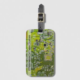 Grüne Leiterkarte der gedruckten Leiterplatte 2 Gepäckanhänger