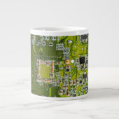 Grüne Leiterkarte der gedruckten Leiterplatte 2 Jumbo-Tasse (Vorderseite)