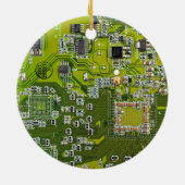 Grüne Leiterkarte der gedruckten Leiterplatte 2 Keramik Ornament (Hinten)