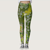 Grüne Leiterkarte der gedruckten Leiterplatte 2 Leggings (Vorderseite)