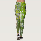 Grüne Leiterkarte der gedruckten Leiterplatte 2 Leggings (Rückseite)