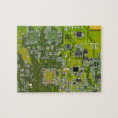 Grüne Leiterkarte der gedruckten Leiterplatte 2 Puzzle (Horizontal)