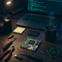 Grüne Leiterplatte ・ Geek electronic PCB