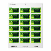 Grüne Leiterplatten, elektronische Bauteile, bedru Adressaufkleber (Vorne)