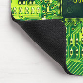Grüne Leiterplatten, elektronische Bauteile, bedru Mousepad (Ecke)