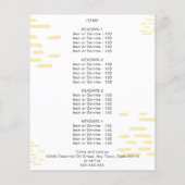 Grüne Lemon Essential Oils Wasserfarbe Botanisch Flyer (Hinten)