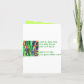 Grüne Leopard-Einladungs-Karte Einladung (Rückseite)