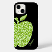 Grüne Leopard Print Apple Lehrer Case-Mate iPhone Hülle (Rückseite)