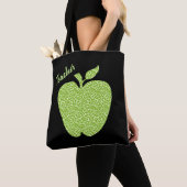 Grüne Leopard Print Apple Lehrer Tasche (Von Nahem)