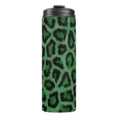 Grüne Leopardenfarbe Thermosbecher (Vorderseite)