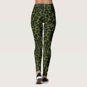 Grüne Leopardin Leggings (Rückseite)