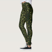 Grüne Leopardin Leggings (Links)