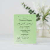 Grüne Lesbische Hochzeitseinladung Einladung (Stehend Vorderseite)