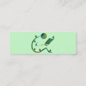 Grüne Leser-Visitenkarten Mini Visitenkarte (Rückseite)