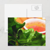 Grüne Lettuce Leaf Foto Postkarten (Vorne/Hinten)