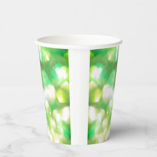 Grüne Leuchten Pappbecher (Rechts)