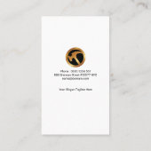 Grüne Leuchtfarbe an der schwarzen Wand Handyman Visitenkarte (Rückseite)