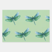 Grüne Libelle Geschenkpapier Set (Vorderseite 3)