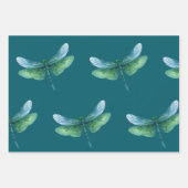 Grüne Libelle Geschenkpapier Set (Vorderseite 2)