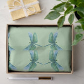 Grüne Libelle Seidenpapier (Geschenk)
