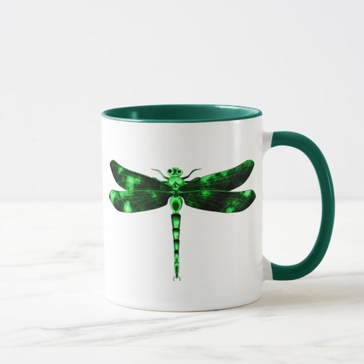 Grüne Libelle Tasse (Rechts)