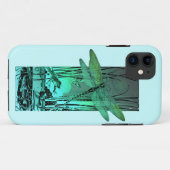 Grüne Libelle und Frosch im Teich Case-Mate iPhone Hülle (Rückseite (Horizontal))