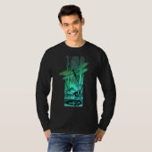 Grüne Libelle und Frosch im Teich T-Shirt (Vorne ganz)
