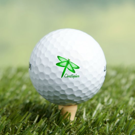 Grüne Libellen-Design Golfball (Insitu T-Shirt)