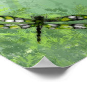 Grüne Libellen Poster (Ecke)