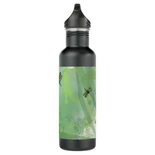 Grüne Libellen Trinkflasche (Rechts)