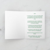 Grüne Libra Geburtstagskarte Karte (Innenseite)