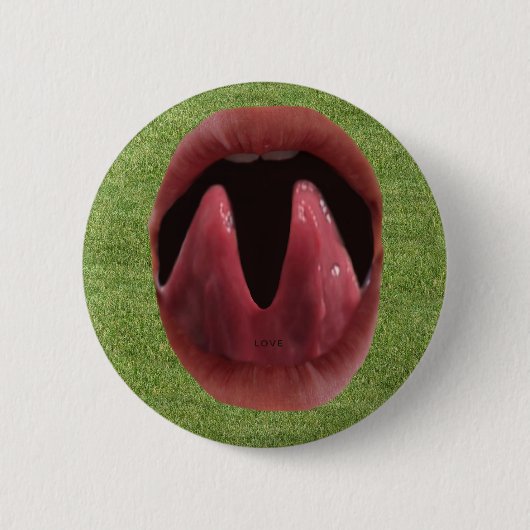 Grüne Liebe Button (Vorderseite)
