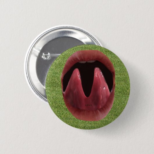 Grüne Liebe Button (Vorne & Hinten)