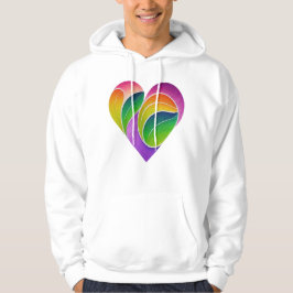 Grüne Liebe der Männer Hoodie