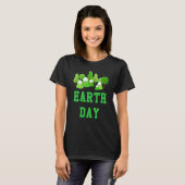 Grüne Liebe des Erdbaums Klimawandel T-Shirt (Vorne ganz)