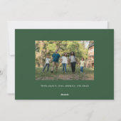 Grüne Liebe dieses neue Jahr Feiertagskarte (Rückseite)